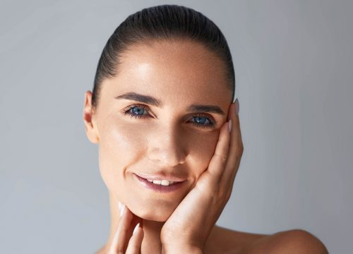 Photo of a woman with wrinkle-free skin after a Botox-Like Facial