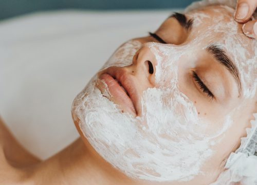 Photo of a woman getting a mini signature facial