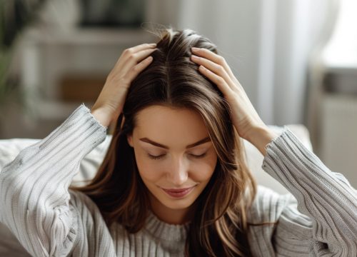 Photo of a woman with great hair after HydroDiamond Scalp Revival