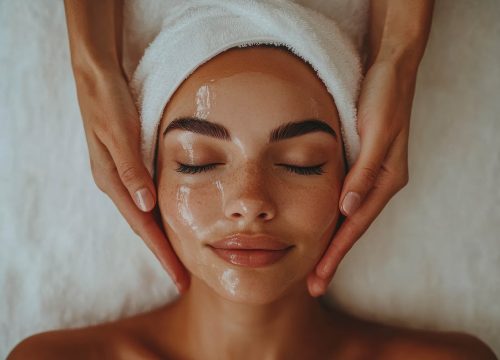 Photo of a woman getting the Lashiqué Signature Facial