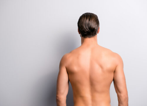 Photo of a man's back