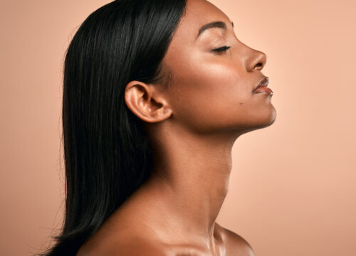 Photo of the side of a woman's face
