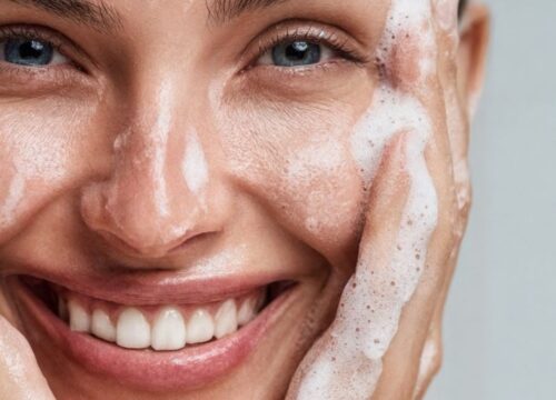 Double Cleansing facial at Lashiqué using GM Collin products for radiant, healthy, and balanced skin.