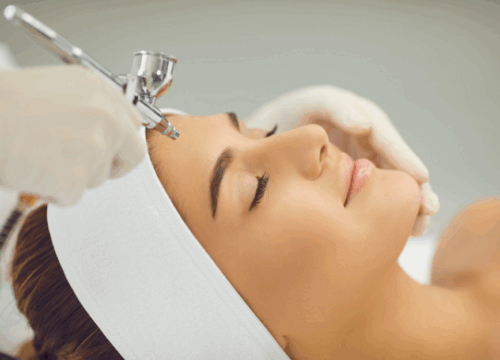 Revitalizing oxygen infusion facial treatment boosting hydration and glow